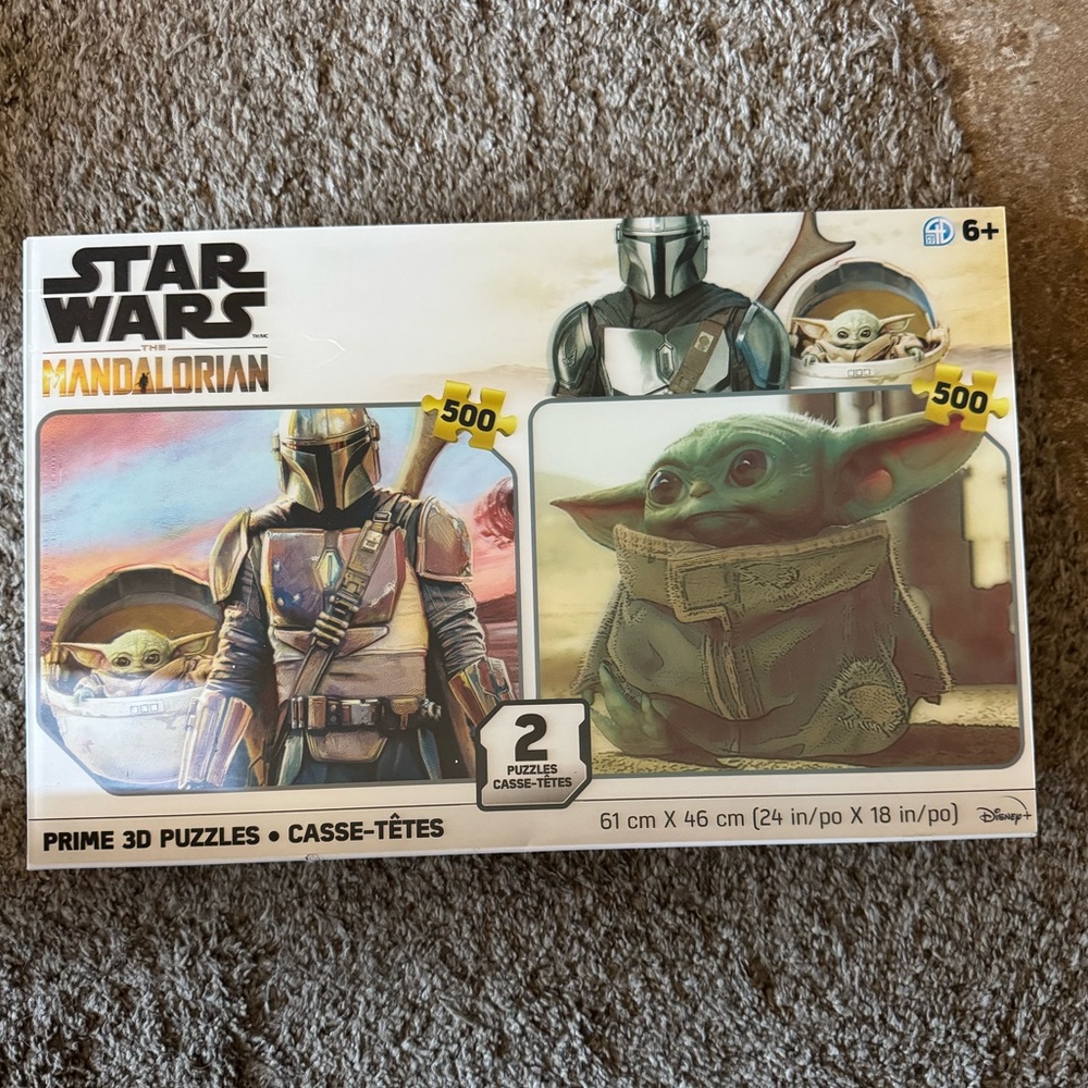 Star Wars Mandalorian 3d Puzzle Set Of 2